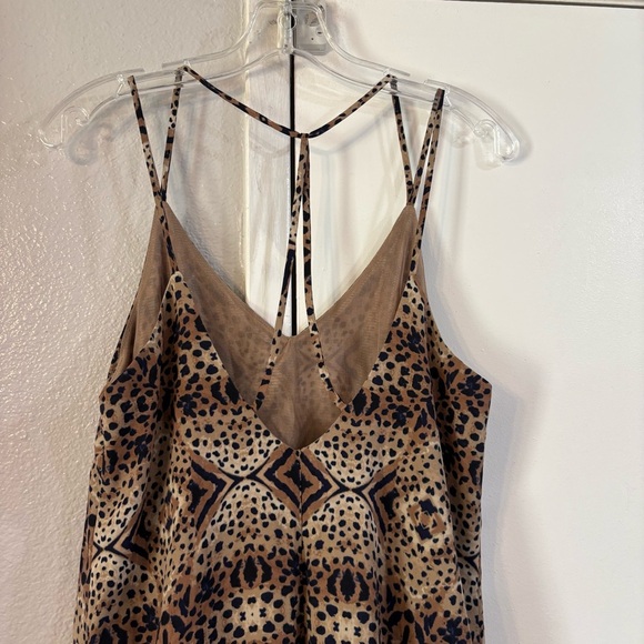 ASTR Strapy Cheetah Slip Dress Spots Animal
Print Revolve Medium Tan Brown - Picture 4 of 10